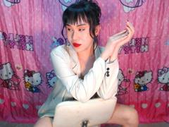 cockzillahotTS - shemale with brown hair webcam at LiveJasmin