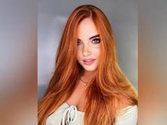 CrazyLaGirl - female with red hair and  big tits webcam at xLoveCam