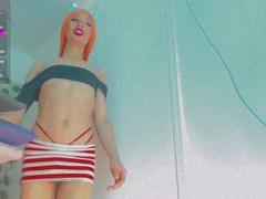 DannyDayskiX - shemale with red hair and  small tits webcam at xLoveCam