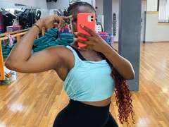 DarkCocoa - female with red hair and  big tits webcam at xLoveCam