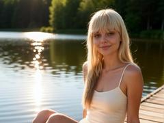 DominiqueBly - blond female webcam at xLoveCam