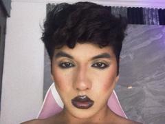 EllisBrown - shemale with brown hair and  big tits webcam at xLoveCam