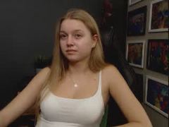 EricaLuck - blond female with  small tits webcam at xLoveCam