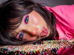 ScarletHoshi - female with brown hair and  big tits webcam at xLoveCam