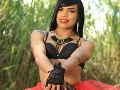 KatyHungryAssTS - shemale with black hair and  small tits webcam at xLoveCam