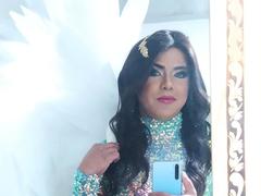 DekaTransGirl - shemale with black hair and  big tits webcam at xLoveCam