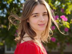 GlamMegi - female with brown hair and  small tits webcam at xLoveCam
