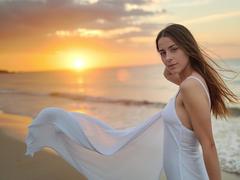 GlamMegi - female with brown hair and  small tits webcam at xLoveCam