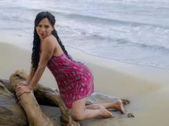 halliecherry - female with black hair and  small tits webcam at LiveJasmin