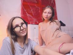 HotCaramelsDuo - female with brown hair and  small tits webcam at xLoveCam