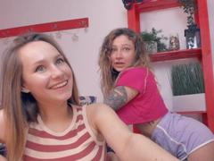 HotCaramelsDuo - female with brown hair and  small tits webcam at xLoveCam