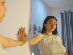 Karollteyes - female with brown hair and  small tits webcam at xLoveCam