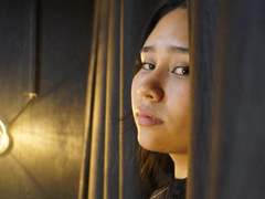 Karollteyes - female with brown hair and  small tits webcam at xLoveCam