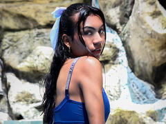 KattaleyaHorny - shemale with black hair and  small tits webcam at xLoveCam
