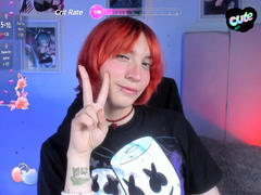 KisaaJones - shemale with red hair webcam at xLoveCam