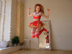 LoloMercier - female with red hair and  small tits webcam at LiveJasmin