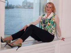 hairyElana - blond female with  big tits webcam at LiveJasmin