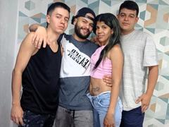 MarcelaAndBoysSexyGroup - couple webcam at xLoveCam