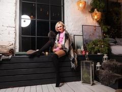 AlbinaFunny - blond female with  small tits webcam at xLoveCam