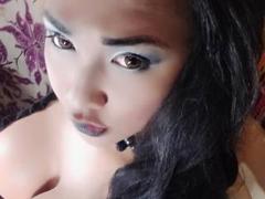 PrettyLovelyYuri - shemale with black hair and  small tits webcam at xLoveCam