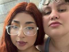 RavenAndEllie - female with red hair and  small tits webcam at xLoveCam
