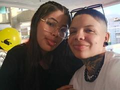 SashaAndMia69 - female with brown hair and  small tits webcam at xLoveCam