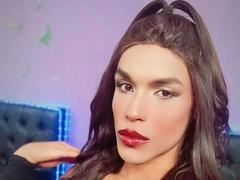 SashaStar69 - shemale with brown hair webcam at xLoveCam