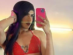 ScarlettTs - shemale with black hair and  small tits webcam at xLoveCam
