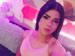 DekaTransGirl - shemale with black hair and  big tits webcam at xLoveCam