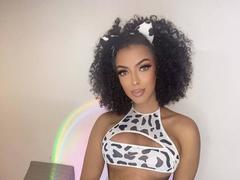 TanedraCollins - shemale with brown hair and  big tits webcam at xLoveCam