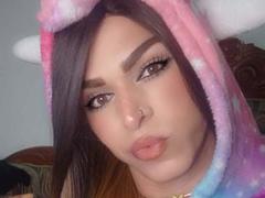 VaiolethTransHot - shemale with brown hair and  big tits webcam at xLoveCam